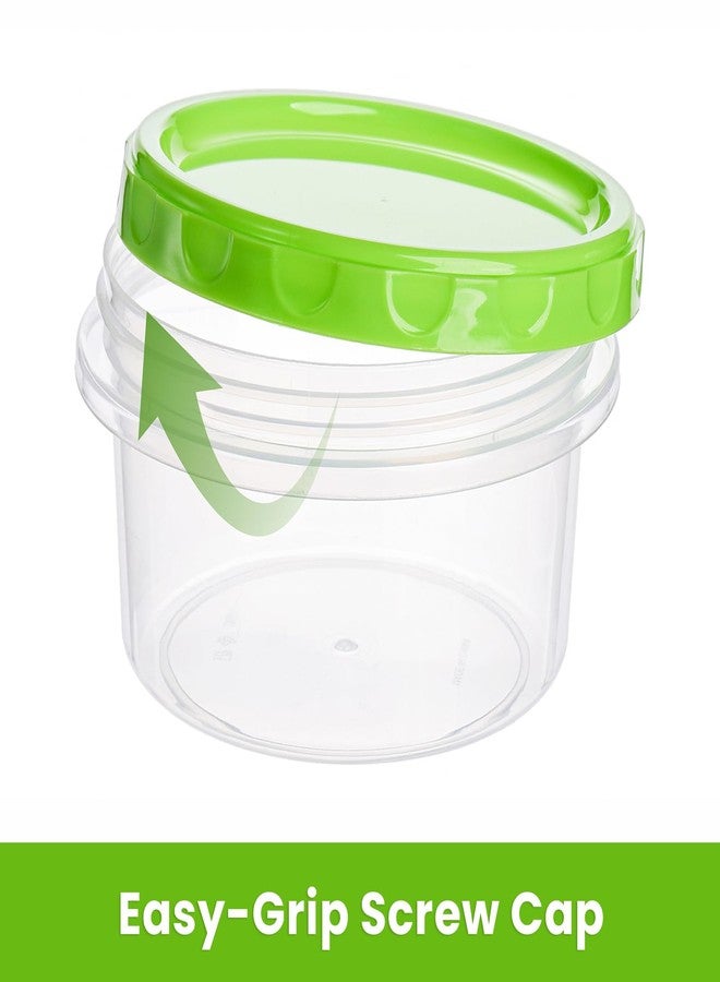 Elsjoy 36 Pack 8 oz Freezer Food Storage Container with Lid, Reusable Small Food Container Twist Top Plastic Condiment Cup, Leak Proof Deli Storage Containers, Freezer & Dishwasher Safe - Image 3