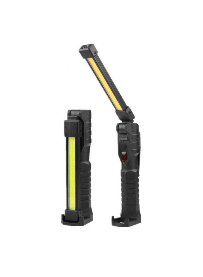 Loquat WL08 Folding Work Lamp Double-sided COB Strong Light Flashlight LED Auto Repair Inspection Strong Magnet Three Light Source Emergency-Color:WL08 Black - Image 1