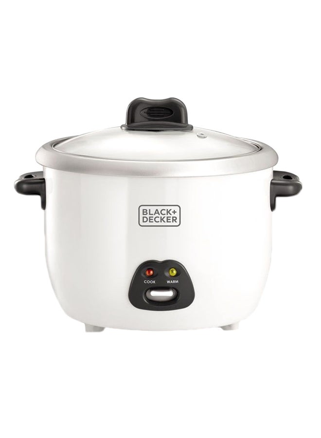 BLACK+DECKER Rice Cooker, 10-Cup, 588-700W, Nonstick Bowl, Auto Warm, Quick Meals, Perfect Rice Every Time, Practical and Convenient, Ideal for Families and Dorms, 1.8 L 700 W RC1850-B5 White - Image 1