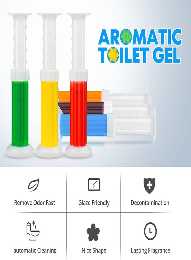 RIPIENO Air Freshener Toilet Freshener Flower Gel Removes Bad Odor Long-Lasting Toilet Cleaning Gel Toilet Cleaner-Bathroom Cleaner Pack of 1 - Image 4