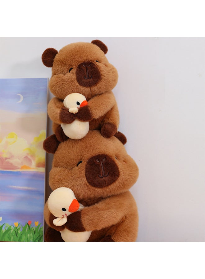 Yellow Duck Capybara Doll Plush Toy Ugly Adorable Kappibala Exchange Gift Doll Doll-Specifications:Duck Capybara-Color:25cm（0.15kg） - Image 2