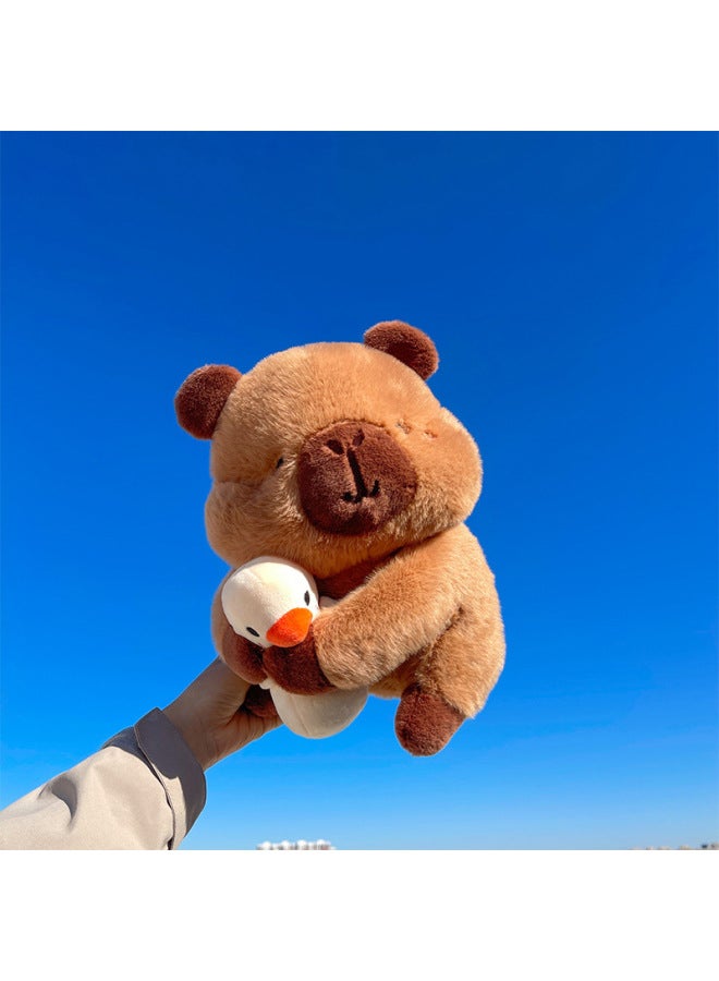 Yellow Duck Capybara Doll Plush Toy Ugly Adorable Kappibala Exchange Gift Doll Doll-Specifications:Duck Capybara-Color:25cm（0.15kg） - Image 4