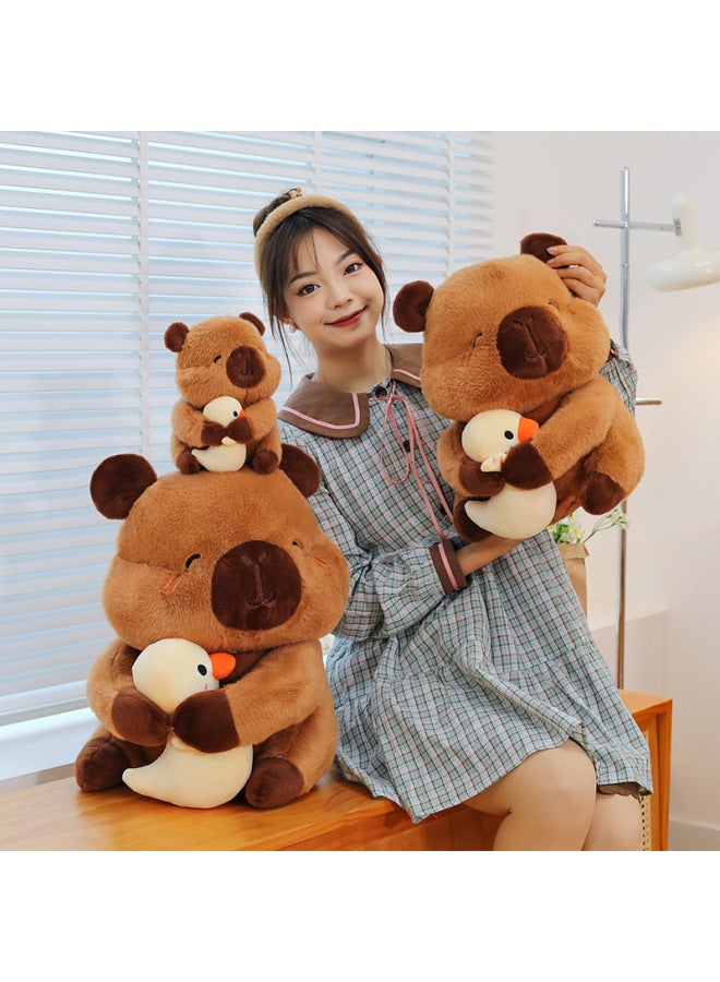 Yellow Duck Capybara Doll Plush Toy Ugly Adorable Kappibala Exchange Gift Doll Doll-Specifications:Duck Capybara-Color:25cm（0.15kg） - Image 3