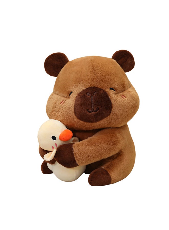 Yellow Duck Capybara Doll Plush Toy Ugly Adorable Kappibala Exchange Gift Doll Doll-Specifications:Duck Capybara-Color:25cm（0.15kg） - Image 1