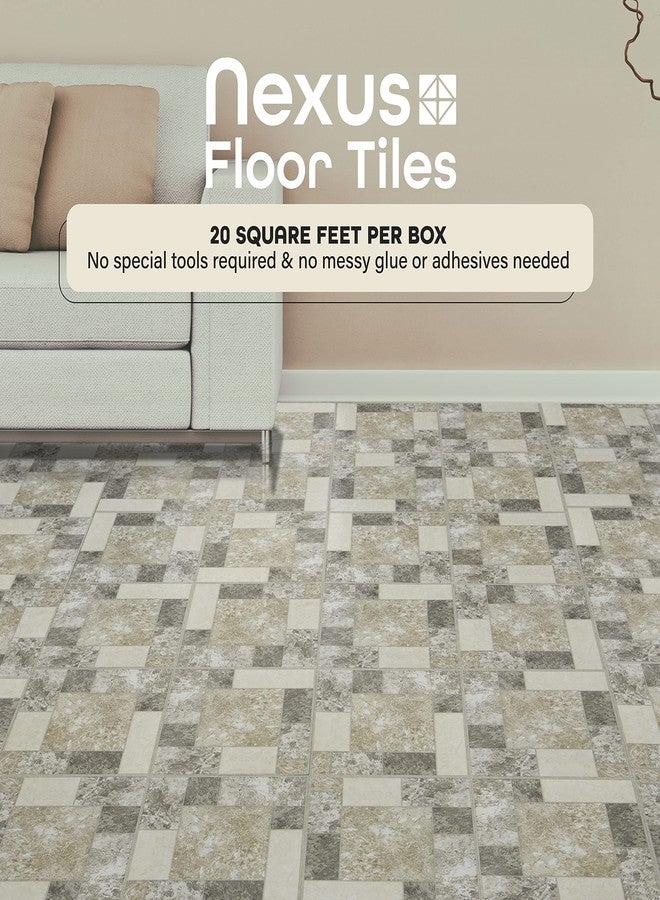 Achim Home Furnishings Ftvgm32720 Nexus 12-Inch Vinyl Tile, Marble Blocks, 20-Pack - Image 2