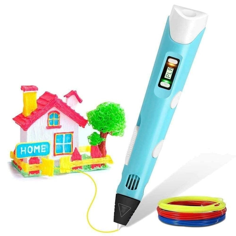 Generic Protomont 3D Pen Intelligent Drawing Printing doodler Pen Drawing 3D Model for Kids and Adults, Types for Crafting, Art & Model, Best for DIY Gift (Sky Blue) - Image 1