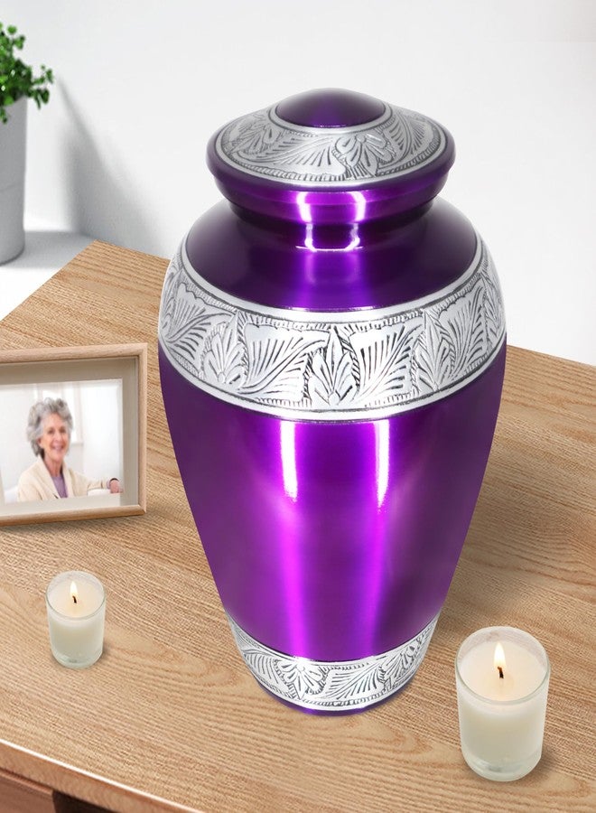 M MEILINXU Pure Purple Carving Adult Large Urns - Image 5