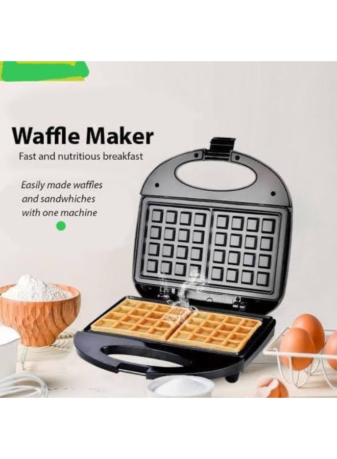 750W Electric Waffle Maker with Non-Stick Coating for Easily Prepare Delicious Waffles with High-Quality Materials SA - Image 3