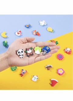 Excefore Shoe Decoration Croc Charms, PVC Different Cartoon Charm for Crocs Hole Hole Shoe/Buckle/Bracelet/Wristband, Croc Charms Decoration for Kids Boys Girls Men Women Party Favor Gifts 100 PCS Random  - Image 3