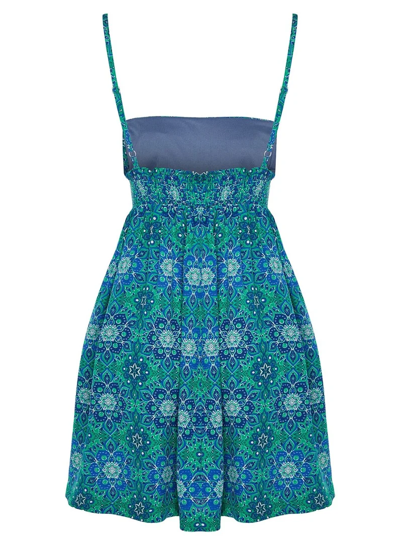 trendyol Floral Print Beach Dress