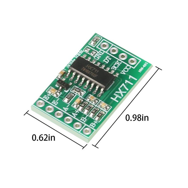 AiTrip 6pcs Hx711 Weight Weighing Load Cell Conversion Module Sensors ADC Module for Measure Force, Pressure, Displacement, Strain, Torque, Acceleration - Image 3