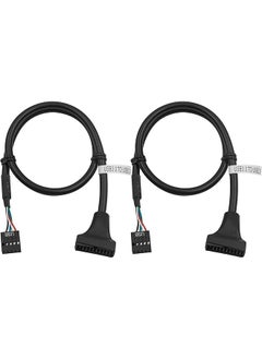 Usb 3.0 To Usb 2.0 Adapter Usb 3.0 Header Usb 2.0 Cable 19 Pin Usb 3.0 Male 9 Pin Usb 2.0 Female Motherboard Cable Adapter Converter 50 Cm Pack Of 2