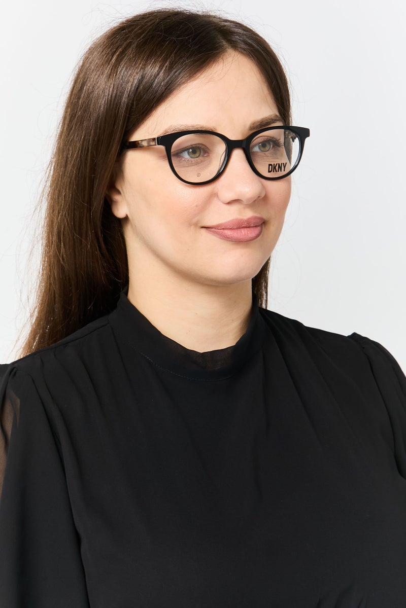 DKNY نظارات دائرية للنساء DK5050، سوداء - Image 2