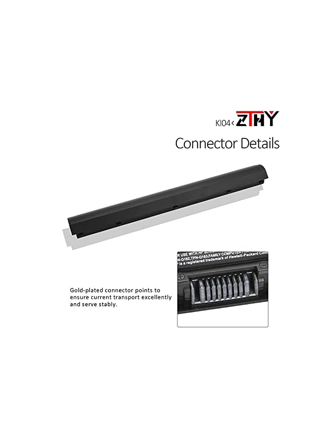 ZTHY High Capacity 41Wh Ki04 Ko04 Laptop Battery Replacement For Hp Pavilion 14-Ab000 14-Ab 14-Ab006Tu 15-Ab000 15-Ab 15-Ab038Tx 15-Ag 17-G 17-G000 Hstnn-Lb6R Hstnn-Db6T Hstnn-Lb6S Tpn-Q158 800049-001 - Image 2