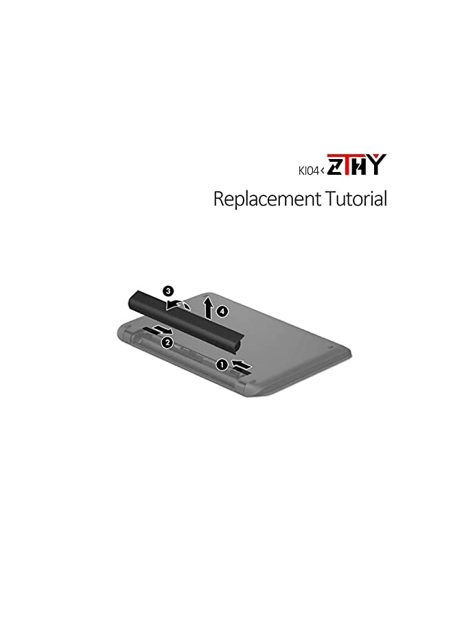 ZTHY High Capacity 41Wh Ki04 Ko04 Laptop Battery Replacement For Hp Pavilion 14-Ab000 14-Ab 14-Ab006Tu 15-Ab000 15-Ab 15-Ab038Tx 15-Ag 17-G 17-G000 Hstnn-Lb6R Hstnn-Db6T Hstnn-Lb6S Tpn-Q158 800049-001 - Image 4
