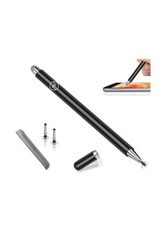 Facehub47 Universal Stylus Pen for Touch Screens  Compatible with iOS and Android devices iPad iPhone Laptop Samsung Phones and Tablets for Drawing and Handwriting BLACK  - Image 1
