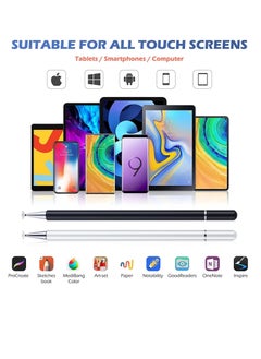 Facehub47 Universal Stylus Pen for Touch Screens  Compatible with iOS and Android devices iPad iPhone Laptop Samsung Phones and Tablets for Drawing and Handwriting BLACK  - Image 5