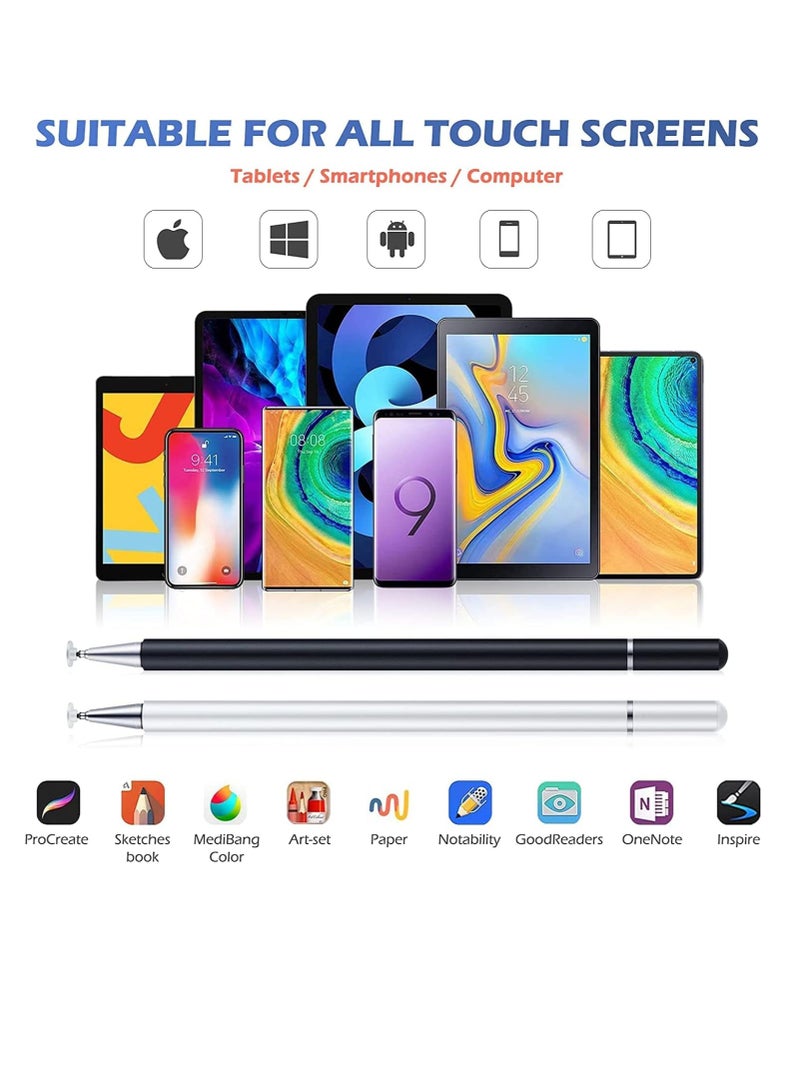 فیس ہب 47 قلم شاشة عالمي لشاشات اللمس متوافق مع أجهزة iOS وAndroid، iPad iPhone، الكمبيوتر المحمول، هواتف Samsung والأجهزة اللوحية للرسم والكتابة اليدوية، أسود - Image 5