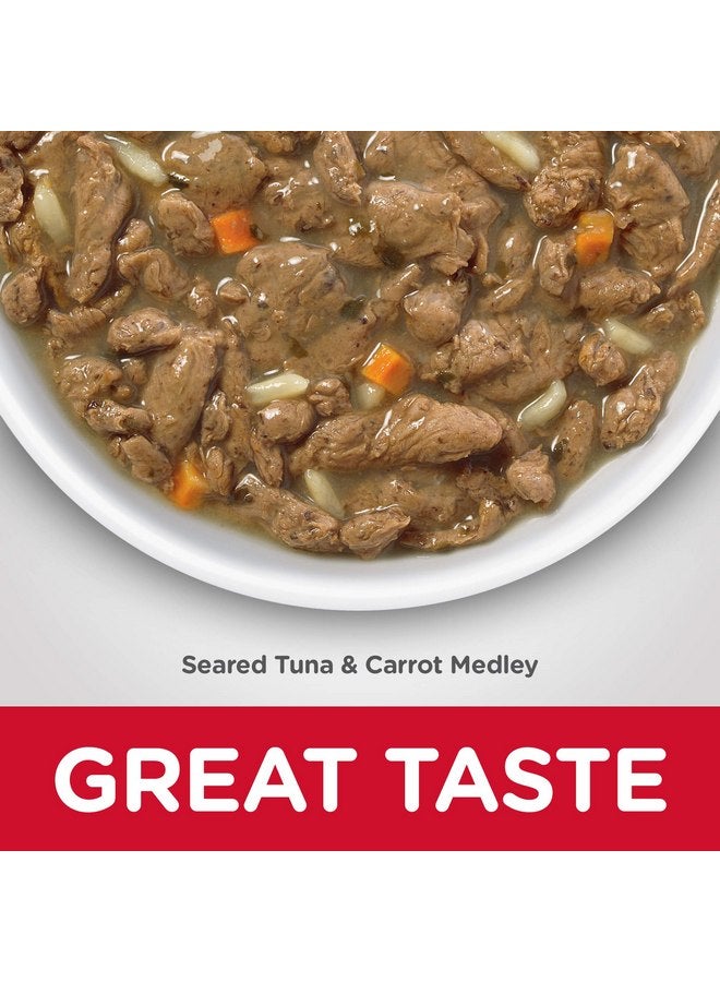 هيل طعام القطط الرطب من Hill's Science Diet Healthy Cuisine، للبالغين من سن 1 إلى 6 سنوات، مذاق رائع، حساء التونة والجزر المشوي، علبة 2.8 أونصة، علبة تحتوي على 24 قطعة - Image 3