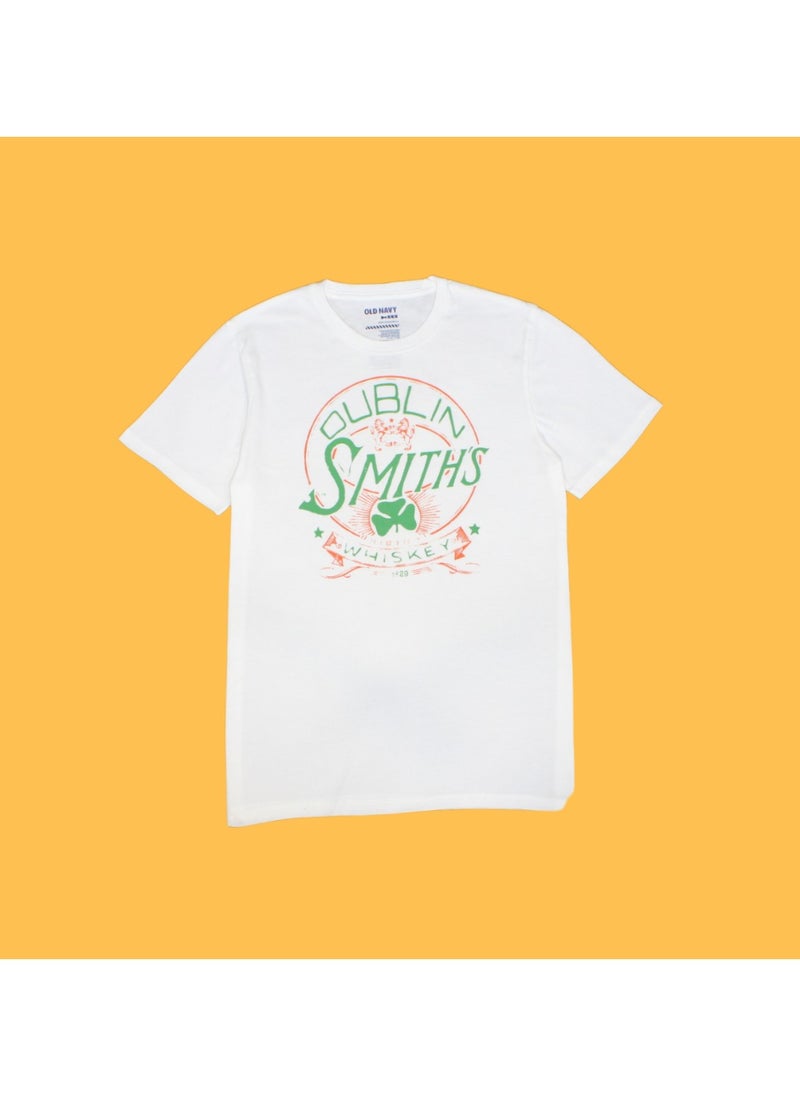 Old Navy - Old Navy White Round Neck T-Shirt For Men - Image 1