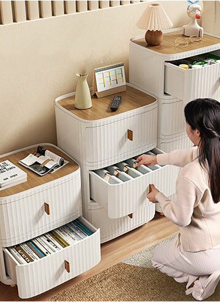 ماركة غير محددة - دولاب خزانة أدراج تخزين من 2 طبقات بتصميم مثالي ,قطعة واحدة . - Image 1