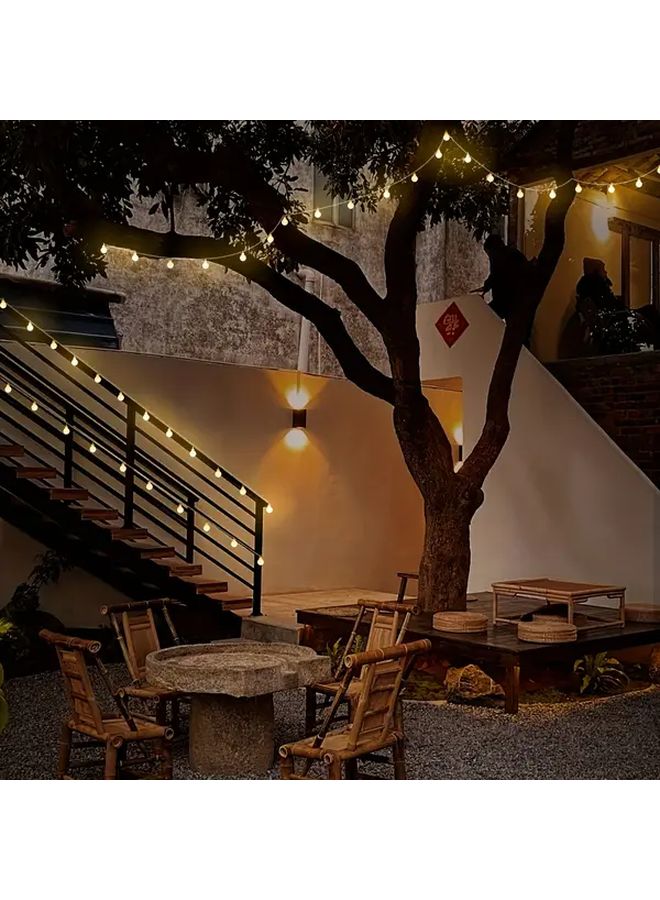 Battery Operated Umbrella String Lights 56LED Warm White 8 Modes Outdoor Decor Light - Image 1