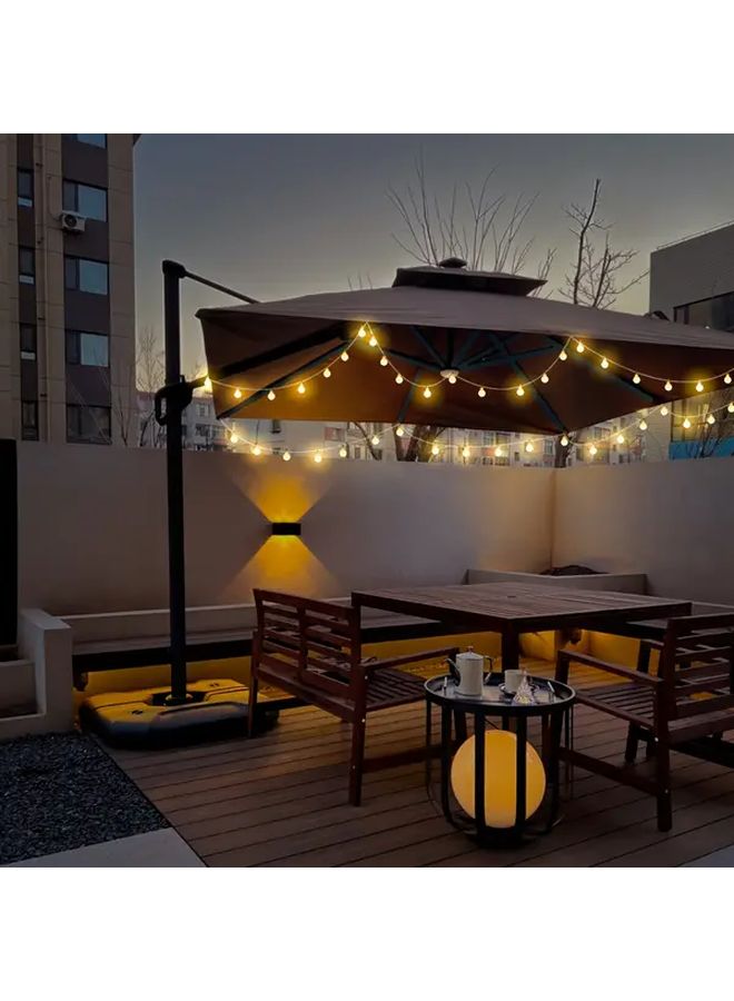 Battery Operated Umbrella String Lights 56LED Warm White 8 Modes Outdoor Decor Light - Image 4