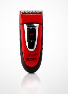 ELORA Elora Personal Care 2 In 1 Men's Rechargeable Shaver With Nose Trimmer ELPC-1862 Red  - Image 2