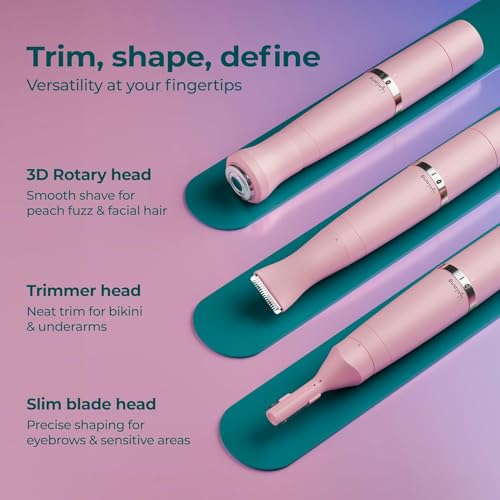 Lifelong 6 in 1 Sensitive Bikini Trimmer for Woman | Eyebrows, Full Body, Intimate & Facial Hair Removal Machine |Hair Remover Trimmer for Women |Type-C Charge, Portable, 1Hr Runtime, Waterproof - Image 2