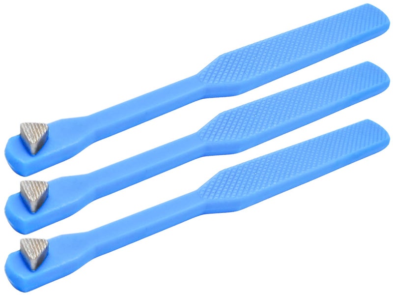 ARTMAN INSTRUMENTS Molar Band Seater Bite Stick Blue Pack of 3 Orthodontic Dental Tools for Seating Molar Bands Braces and Bite Adjustment Durable Comfortable 3