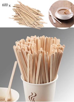 co arma 600-Piece Disposable Wooden Coffee Stirrers Beige  - Image 1