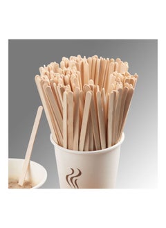 co arma 600-Piece Disposable Wooden Coffee Stirrers Beige  - Image 4
