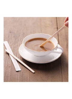 co arma 600-Piece Disposable Wooden Coffee Stirrers Beige  - Image 2