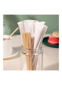 co arma 600-Piece Disposable Wooden Coffee Stirrers Beige  - Image 3