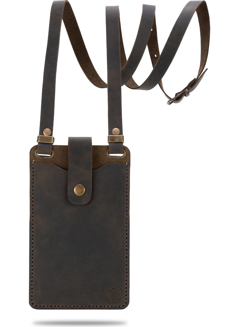 Vagave Women's Genuine Leather Phone Bag with Shoulder Strap and Money and Card Compartment  - Image 1