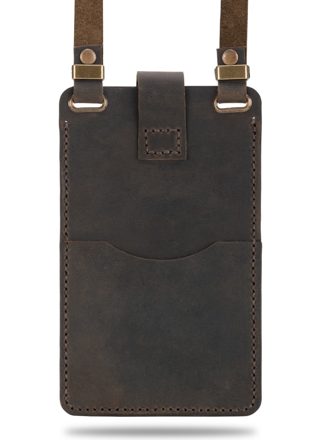 Vagave Women's Genuine Leather Phone Bag with Shoulder Strap and Money and Card Compartment  - Image 5