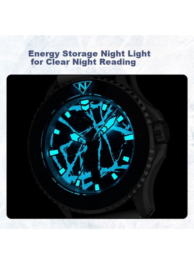 Seagull Automatic Mechanical Watch For Men, Birthday Gift Diving Watch Set 1210 Ice Wing Titanium Case Versio - Image 4