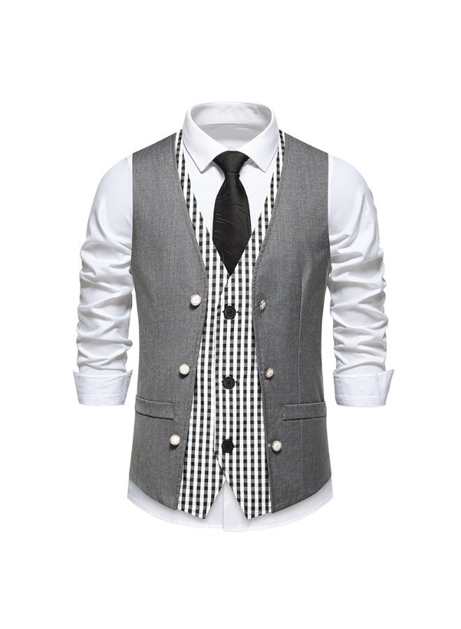 Shougu New Fashionable Casual Men's Suit Vest - Image 1