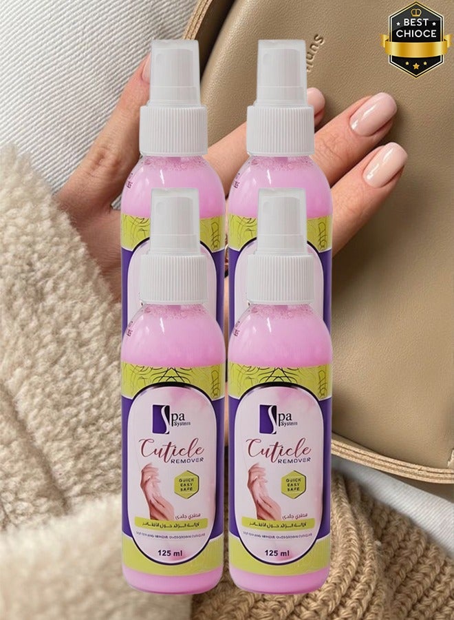 Spa System 4 Pieces Cuticle Remover Quick Easy And Safe 125ml - Image 1