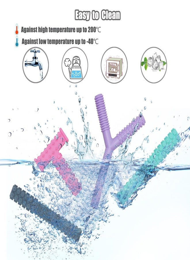 MaberryTech Direct Sensory Chew Toys for Autistic Children, 4 Pack Chew Tubes Sticks for Kids Soft Durable Silicone, Oral Motor Tools Teething Tube for Sensory Kids with Anxiety, ADHD, SPD, Nursing Teether Toys BPA Free - Image 5