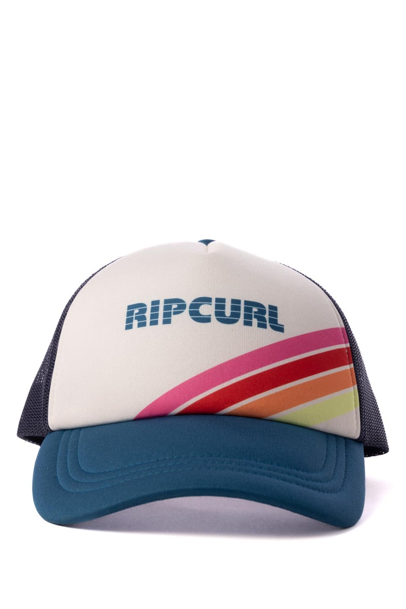 Rip Curl Womens Trucker Baseball Hat Lightweight and Breathable Mesh with Adjustable Snapback and Curved Brim for Sun Protection - Image 3