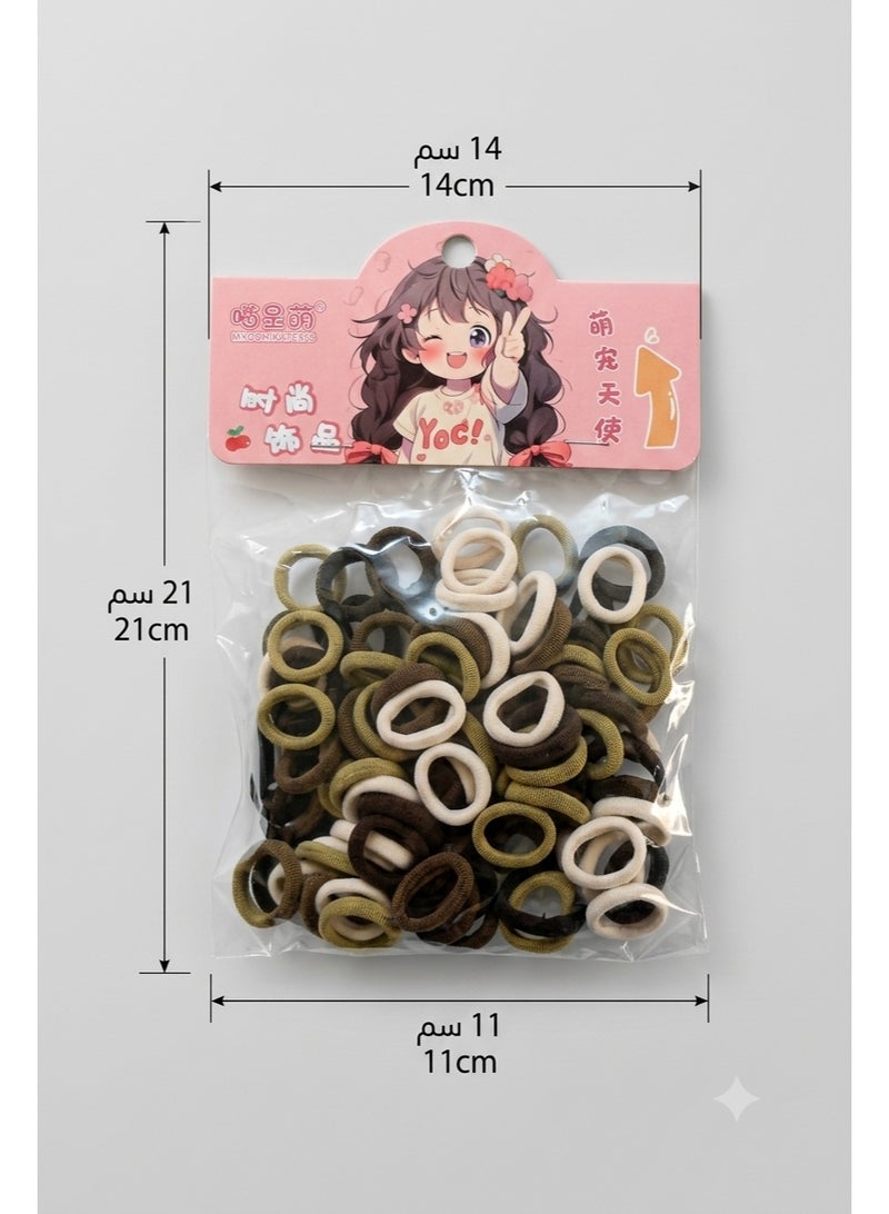 1st Choice (First Choice) Mini Elastic Hair Ties Set, Over 200 Pieces - Flexible and Soft Hair Clips for Braids and Hairstyles, Suitable for Girls, Children, and Women - Image 3