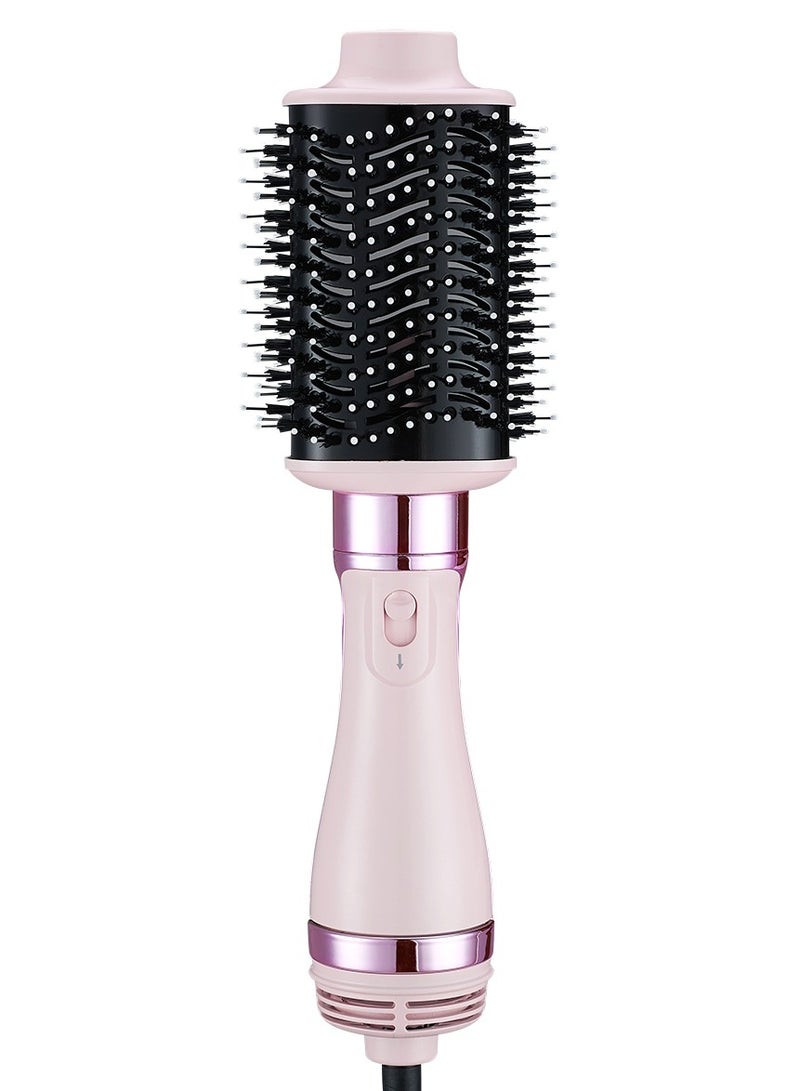 Hair Dryer Brush & Hot Air Brush & Styler 1200W Oval Barrel Blow Pink - Image 1