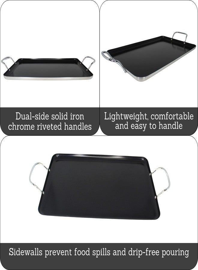 IMUSA 17"x10" Double Burner/Griddle - Image 2