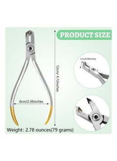 Captaintech Braces Wire Cutter Hard Wire Cutter Pliers Wire Cutters Braces Stainless Steel Brace Removal Tooth Pulling Kit Tool  - Image 4