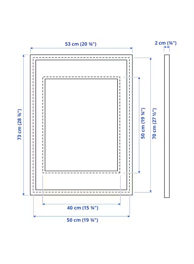 Selecto Hub Wall Picture Frame, Wall Hanging Photo Frame, Mounted Frame for Home, Office, Gold 50x70 cm - Image 5
