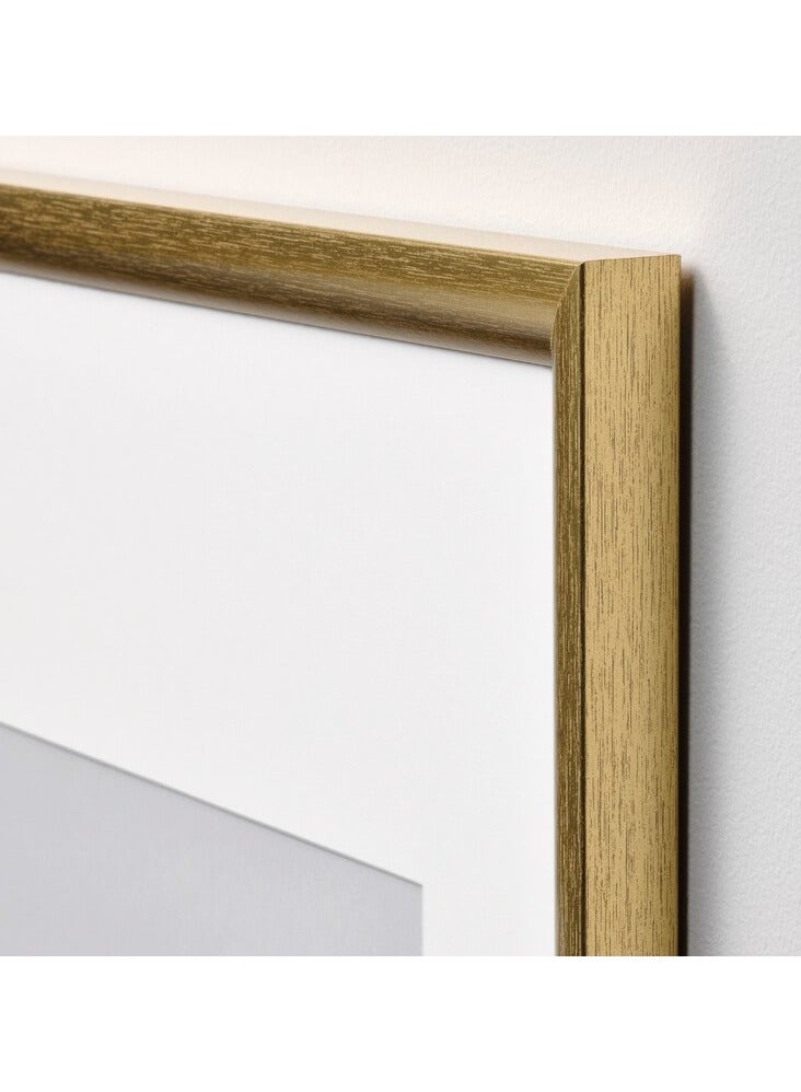 Selecto Hub Wall Picture Frame, Wall Hanging Photo Frame, Mounted Frame for Home, Office, Gold 50x70 cm - Image 4