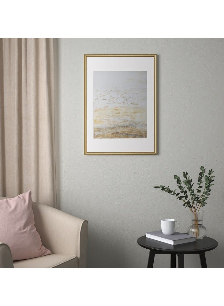 Selecto Hub Wall Picture Frame, Wall Hanging Photo Frame, Mounted Frame for Home, Office, Gold 50x70 cm - Image 3