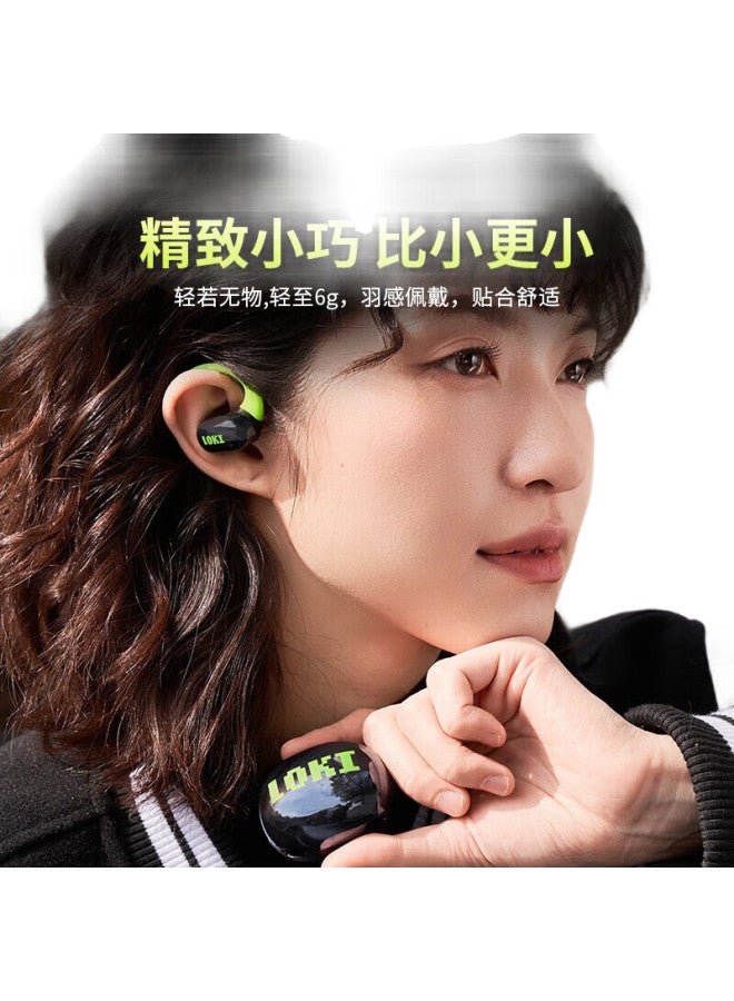 Whale Language Jingyu Loki Open-Style Bluetooth Headphones, Ear-Hook Design, Not In-Ear, For Teenagers And Children, Sports Running, Calls, Noise Reduction, Wireless Earphones, Compatible With Huawei, Xiaomi, And Naimi - Image 1