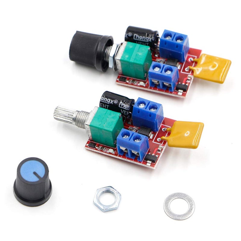 RioRand DC 3V 6V 12V 24V 35V 5A Motor Speed Controller PWM Speed Control Ultra Small LED Dimmer（2PCS） - Image 4